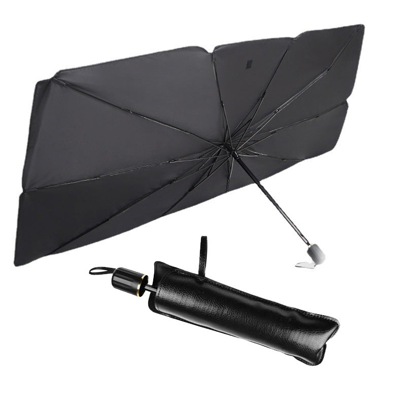 Foldable Car Windshield Sun Shade Umbrella UV Protection Heat Insulation Parasol Auto Front Window Cover Interior Protector Summer Gadgets